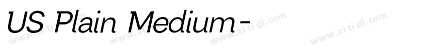 US Plain Medium字体转换